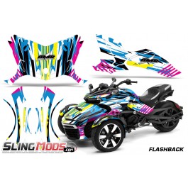 AMR Racing Vinyl Graphics Kit for the Can-Am Spyder F3 / F3S flashback