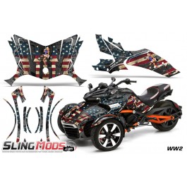 AMR Racing Vinyl Graphics Kit for the Can-Am Spyder F3 / F3S WW2
