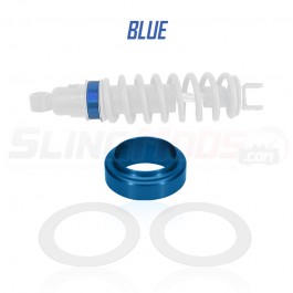 Baja Ron 1" Aluminum Rear Shock Spacer for the Can-Am Ryker 600/900 Blue