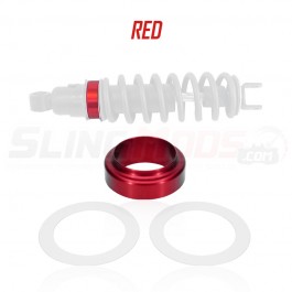 Baja Ron 1" Aluminum Rear Shock Spacer for the Can-Am Ryker 600/900 Red