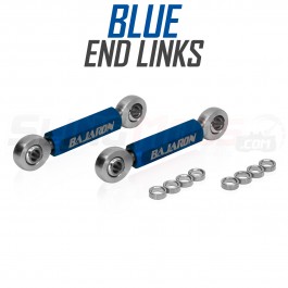 Baja Ron Billet Aluminum Sway Bar End Links for the Can-Am Ryker (Pair) Blue