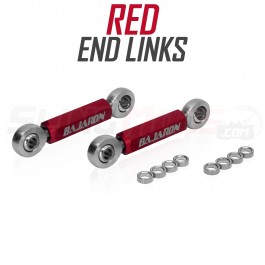 Baja Ron Billet Aluminum Sway Bar End Links for the Can-Am Ryker (Pair) Red