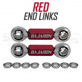 Baja Ron Billet Aluminum Sway Bar End Links for the Can-Am Spyder F3, RT, ST & RS (2013+) (Pair) Red