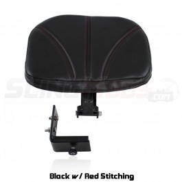 Baker Adjustable Padded Passenger Backrest for the Can-Am Spyder F3 / F3S / F3T Red Stitching