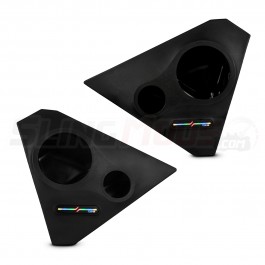 DS18 6.5" Speaker / 3.8" Tweeter Front Kick Panel Speaker Pods with Integrated LED Chaser Lighting for the Polaris Slingshot (Set of 2)