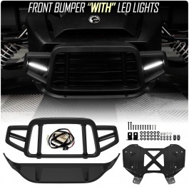 EvolutionR Series Front Bumper with Skid Plate & Optional LED Running Lights for the Can-Am Ryker Premium Version with Lights