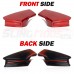 EvolutionR Redline Series Plastic Side View Mirror Covers for the Polaris Slingshot (Set of 2)