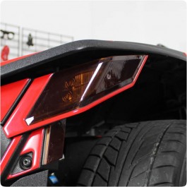 Lamin-X Precut Smoked Front Turn Signal & Reflector Lens Covers for the Polaris Slingshot (4 Piece Kit)