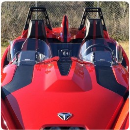 Madstad Double Bubble Adjustable Windshield for the Polaris Slingshot (2015-19)