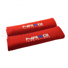 NRG Universal Seat Belt Pads (Pair) Red