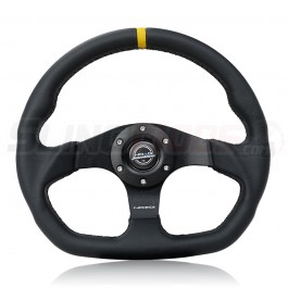 NRG Flat Bottom D-Shape Steering Wheels for the Polaris Slingshot (2015-19) Yellow