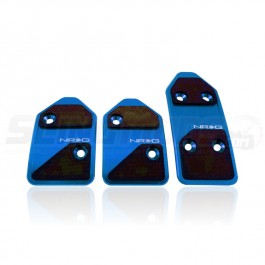 NRG Aluminum Fitted Pedal Covers for the Polaris Slingshot (Set of 3) (2017+) Blue