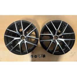 Scuffed - PPA 15" Orb Series Front Wheels for the Can-Am Spyder (Set of 2) Black with Machined Face