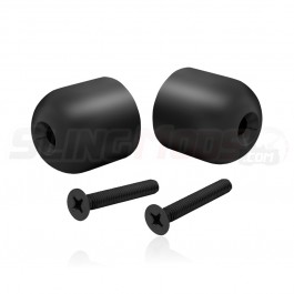Show Chrome Handlebar End Weights for the Can-Am Spyder F3 / ST / RT (Pair) (2010-2023) Black