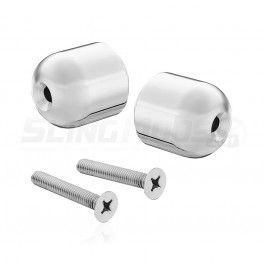Show Chrome Handlebar End Weights for the Can-Am Spyder F3 / ST / RT (Pair) (2010-2023) Chrome