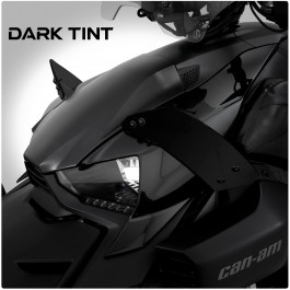 Show Chrome Tinted AeroFlo Lower Wind Deflectors for the Can-Am Ryker (Set of 2) Dark Tint