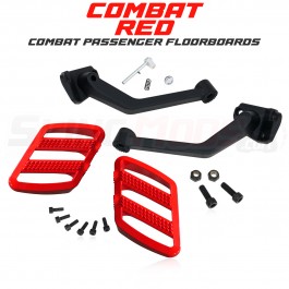 Show Chrome Combat Series Adjustable Passenger Floorboards for the Can-Am Ryker (Set of 2) Combat Red