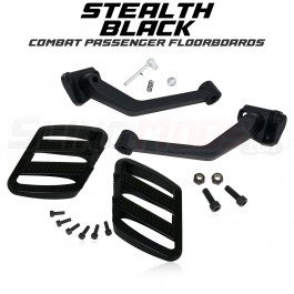 Show Chrome Combat Series Adjustable Passenger Floorboards for the Can-Am Ryker (Set of 2) Stealth Black