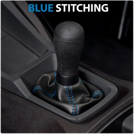 Kaliber Marine Vinyl Shift Boot for the Polaris Slingshot (2020+) Blue Stitching