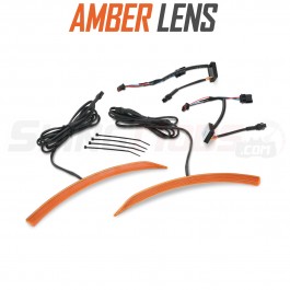 Slayer Front Fender LED Running Lights with Sequential Turn Signals for the Can-Am Ryker (All Years) & Spyder F3 & RT Models (2019+) w/Amber Lens