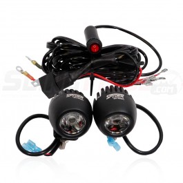 SpyderExtras LED Driving Light Kit for use with our Spyder F3 & Ryker Front Grille Guards & Bumpers