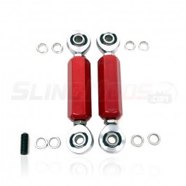 SE Performance Billet Aluminum Heim Joint Sway Bar End Links for the Can-Am Ryker (Pair) Red