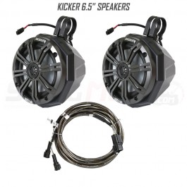 "Add On" Dual 6.5" Speakers for the SSV Works Bluetooth Audio System for the Can-Am Spyder F3 / F3S with Kicker Speakers