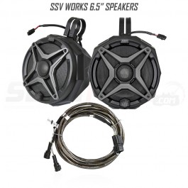 "Add On" Dual 6.5" Speakers for the SSV Works Bluetooth Audio System for the Can-Am Spyder F3 / F3S with SSV Speakers