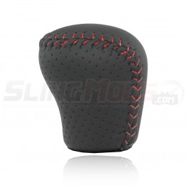 SuperKlasse Weighted Leather Shift Knob - Knob Only Red Stitch