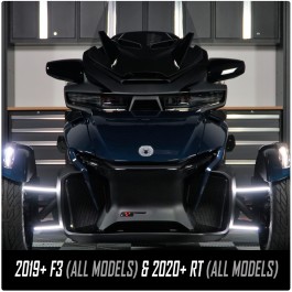 TricLED Dual Color LED A-Arm Running Light Strips with Blinker for the Can-Am Spyder F3 / RT (4 Pieces) (2019+) for 2019+ F3 Models & 2020+ RT Models