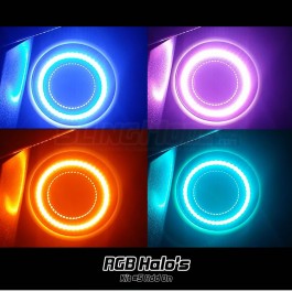 Kit #5 Standard RGB LED Halo Ring Underglow Add-on Kit for the Polaris Slingshot (2015-19)