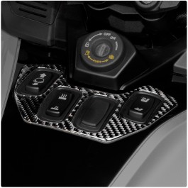 Tufskinz Peel & Stick Center Console Switch Panel Accent for the Can-Am Spyder RT (2024+)