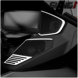 Tufskinz Peel & Stick Front Speaker Grille Accent Kit for the Can-Am Spyder RT (6 Piece Kit) (2024+) 