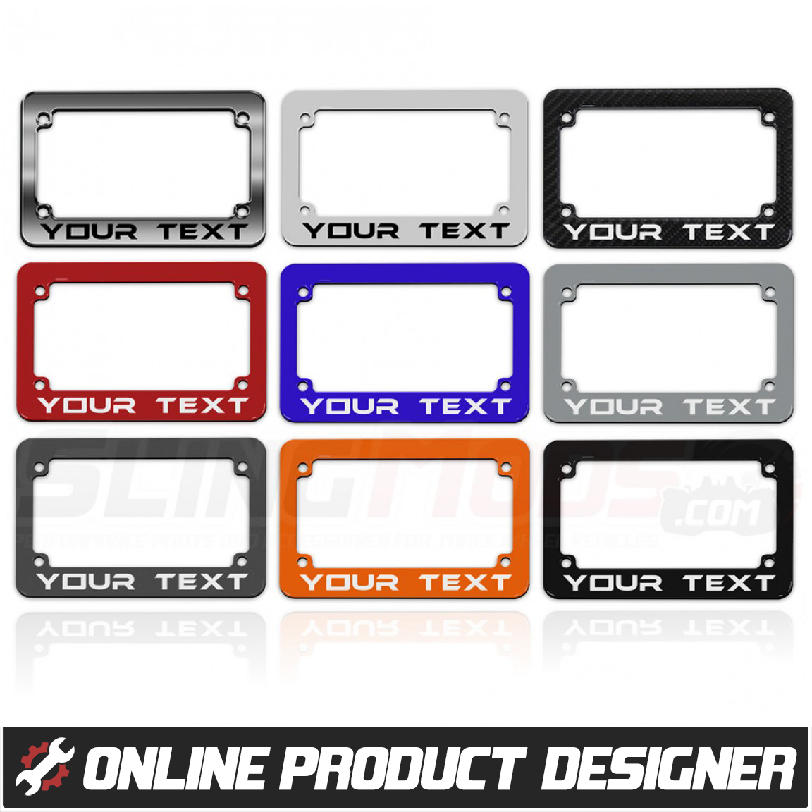 License Plate Frame For Motorcycle on Sale
