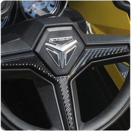 TufSkinz Peel & Stick Steering Wheel Accent Kit for the Polaris Slingshot (2015-19) (Base, S, SL & GT Only)