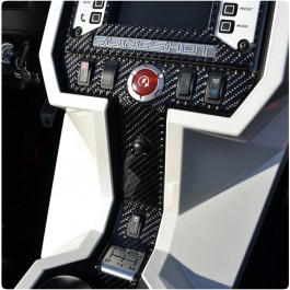 TufSkinz Peel & Stick Colored Accent Center Switch Panel Trim for the Polaris Slingshot (2015-17)