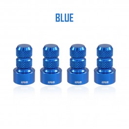 Knurled Billet Aluminum Colored Valve Stem Covers for the Can-Am Ryker (4 Pack) Blue