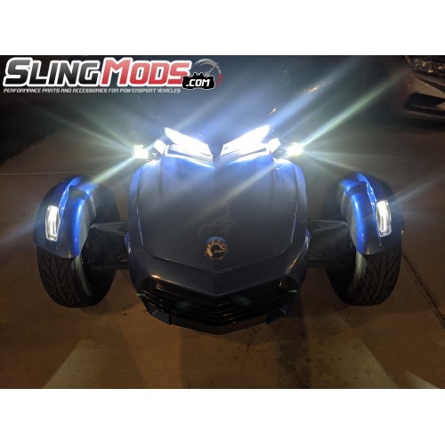 Can-Am Spyder F3 LED Fog Light / Arc Running Light Kit