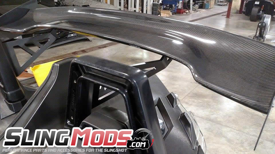 Polaris Slingshot Carbon Fiber Rear Spoiler (Wing) By Alpha Powersport