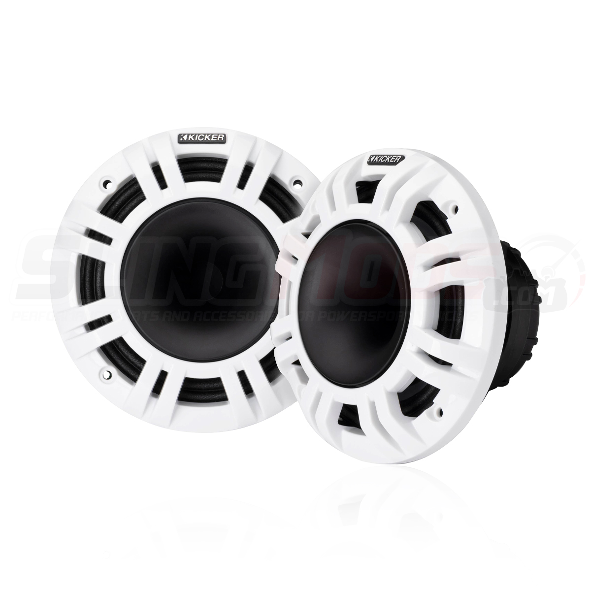 Kicker KMXL Series Marine 6.5" LED Coaxial with Horn Loaded Compression