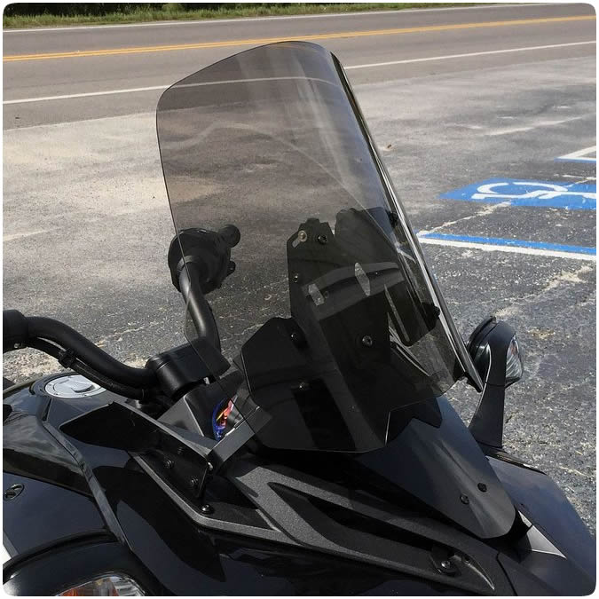 Can-Am Spyder F3 / F3S Tinted & Clear Adjustable Windshields - MadStad