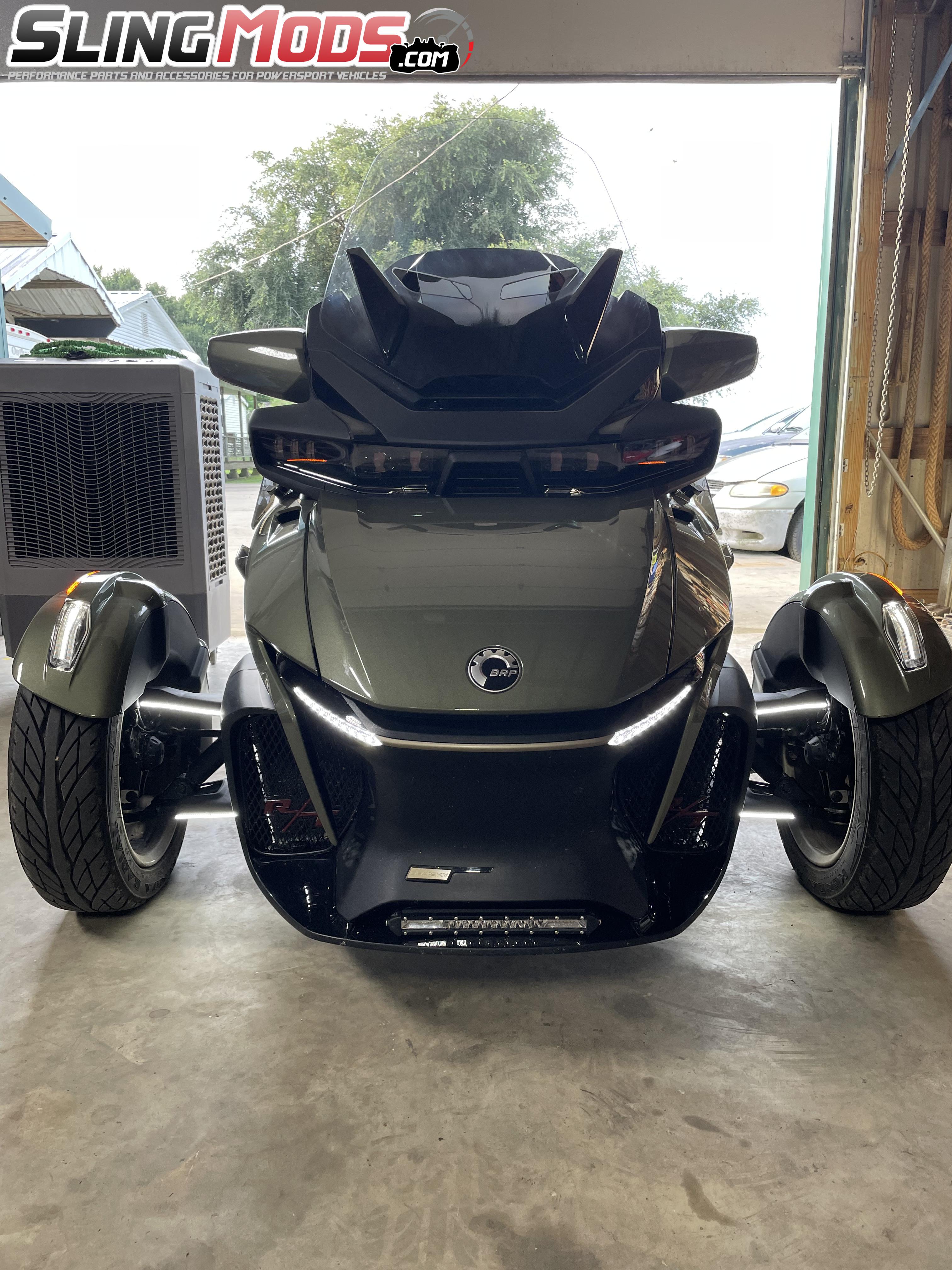 Can-Am Spyder F3 / RT Dual Color LED A-Arm Running Light with Turn ...